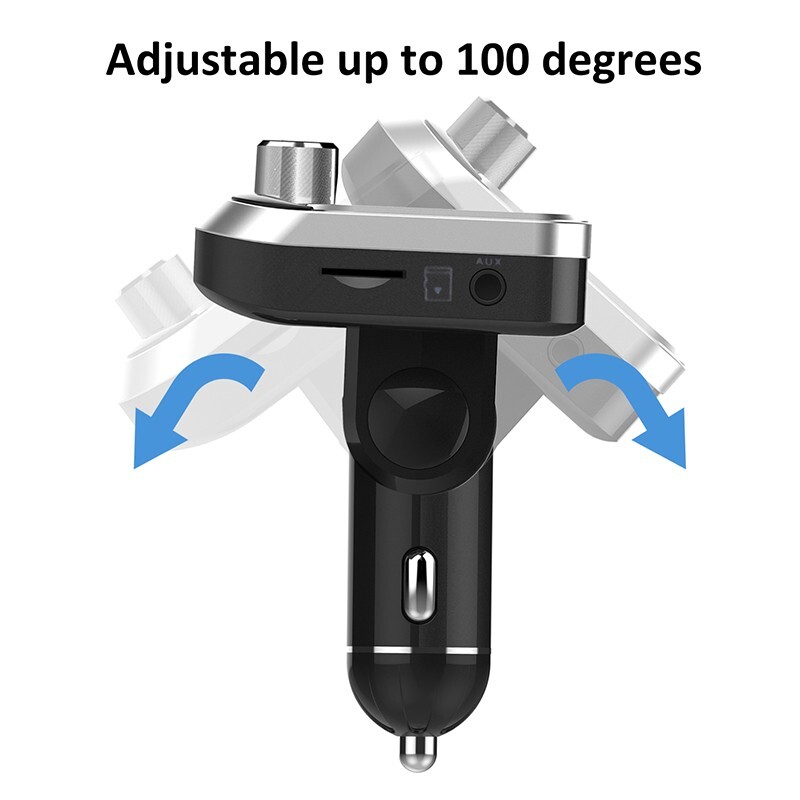 2023. aasta uus auto FM-saatja kaugjuhtimispuldiga 1,8-tolline LCD Bluetooth MP3-mängija Kahe USB-autolaadija vabakäe-FM-modulaator