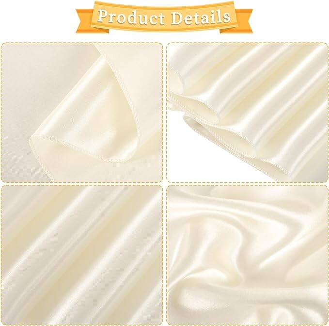 10 tk Satiinist toolide raamid Lipsud Paelad pulmatarbed bankett-peoürituste kaunistamiseks Universaalne tooli kate taga