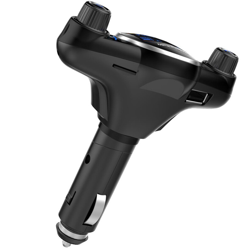 Transmițător FM LOLOAGO Audio AUX fără fir Player MP3 pentru mașină Afișaj de 1,3 inci Încărcător auto USB Mâini libere Kit auto compatibil Bluetooth