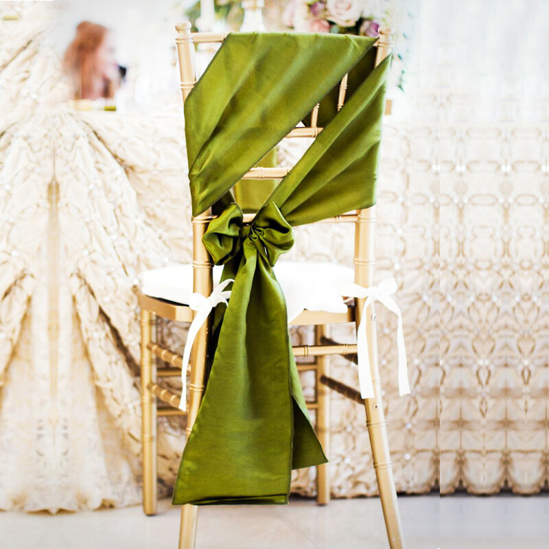 10PCS Vjenčane dekoracije Satenska leptir leptir za stolice za svadbene događaje Banket Dekoracija navlake za blagovaonicu