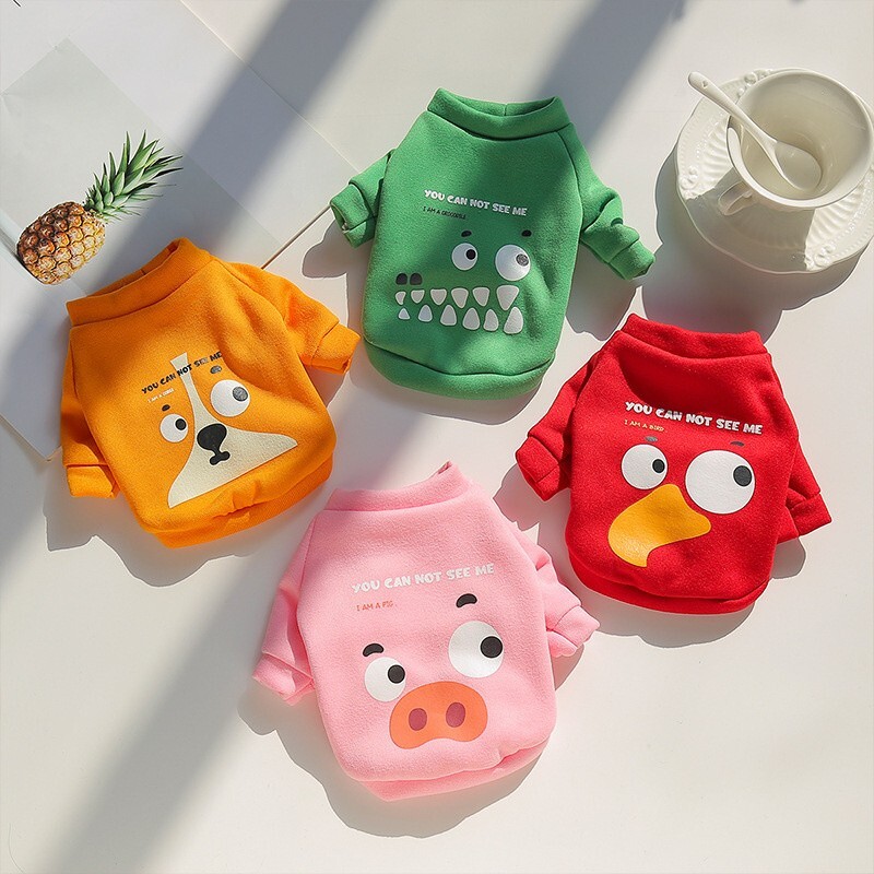 Sügisene lemmikloomariided kampsun koerasärk Multikas ja talvine kassi ja koera pusa kampsun