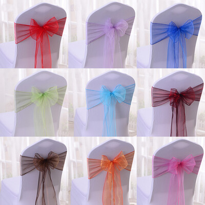 25 buc./lot, organza roz, caneluri pentru scaune pentru nunta, decorare, panglici, cravate, fundita pentru acoperire, banchet, petrecere, eveniment, verde menta