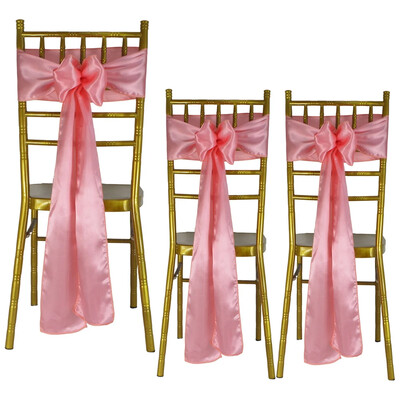 25 kom satenskih pojaseva za stolice Univerzalna navlaka za stolice Mašna vrpca za dekoracije za svatove Rođendan Božić Baby Shower Vezica za leđa