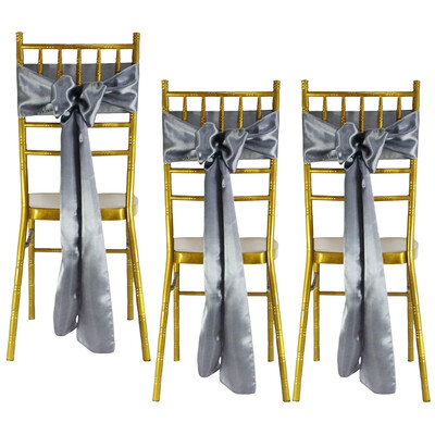 25 kom satenskih pojaseva za stolice Univerzalna navlaka za stolice Mašna vrpca za dekoracije za svatove Rođendan Božić Baby Shower Vezica za leđa