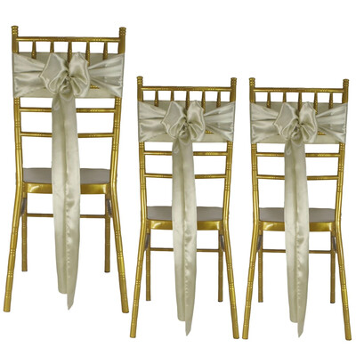 25 kom satenskih pojaseva za stolice Univerzalna navlaka za stolice Mašna vrpca za dekoracije za svatove Rođendan Božić Baby Shower Vezica za leđa