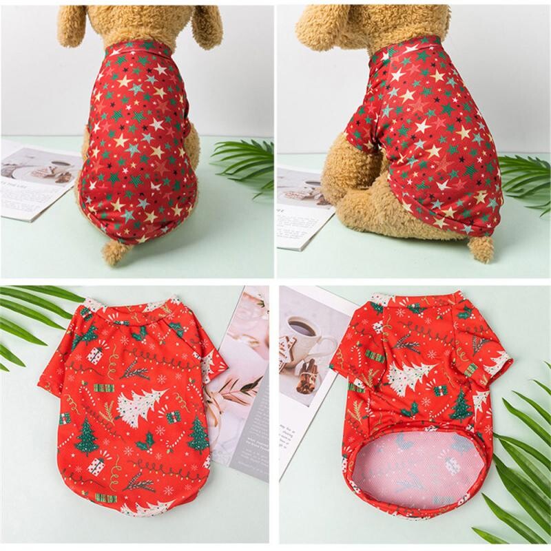 Haine pentru câini de Crăciun Pulover pentru pisici de companie din desene animate Haine pentru câini de iarnă pentru câini de talie mică, mijlocie, costum de cățeluș, Cadouri de vacanță de Anul Nou