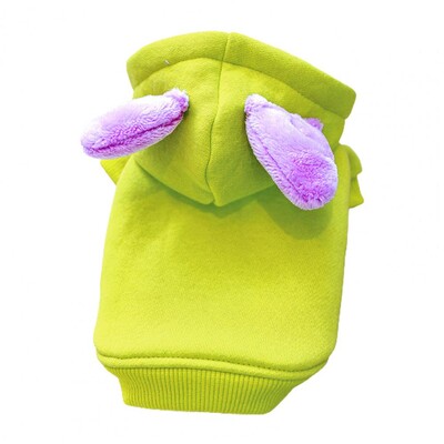 Ρούχα για κατοικίδια Φούτερ με κουκούλα για σκύλους Χαριτωμένα αυτιά μακρυμάνικα Ζεστή ζακέτα φθινοπωρινή με κουκούλα Φούτερ με κουκούλα για κατοικίδια Προμήθειες για κατοικίδια