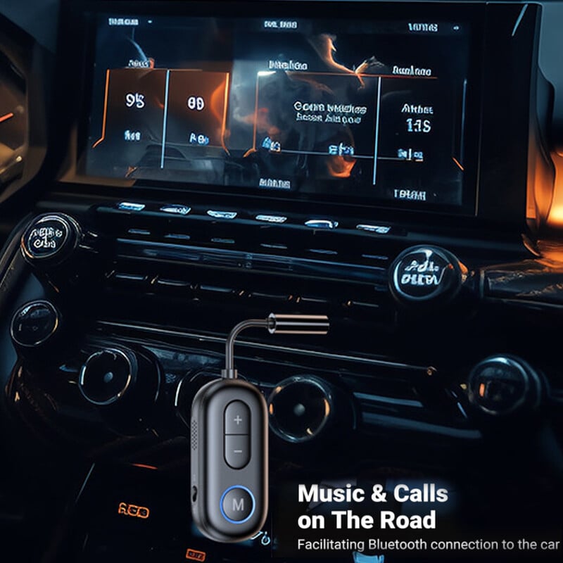 Transmițător și receptor audio Bluetooth 5.4 2 în 1 Adaptor audio auxiliar de 3,5 mm Transmițător Bluetooth pentru căști TV pentru mașină