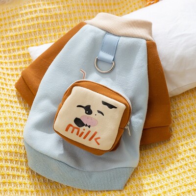 Armsad puuvillased lemmikloomakoerad riided moodsad koertega pusad Sügis kutsika dressipluus Pehme soe kassi kapuuts Chihuahua lemmikloomade pollovers