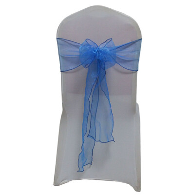 Συσκευασία 25 τμχ Φύλλα καρέκλας Organza για Διακόσμηση πάρτι γάμου Φιόγκοι Κάλυμμα καρέκλας Μπανιέρες Προμήθειες εκδηλώσεων