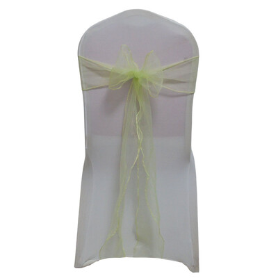 Συσκευασία 25 τμχ Φύλλα καρέκλας Organza για Διακόσμηση πάρτι γάμου Φιόγκοι Κάλυμμα καρέκλας Μπανιέρες Προμήθειες εκδηλώσεων