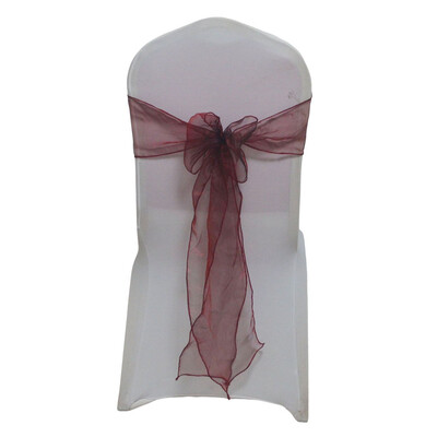 Συσκευασία 25 τμχ Φύλλα καρέκλας Organza για Διακόσμηση πάρτι γάμου Φιόγκοι Κάλυμμα καρέκλας Μπανιέρες Προμήθειες εκδηλώσεων