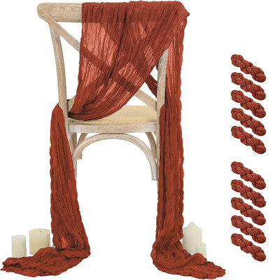 10τμχ Φύλλα καρέκλας φασκόμηλο πράσινο τυρόπανο 40X275CM Φύλλα καρέκλας με φιόγκο για δεξιώσεις γάμου Διακόσμηση διαδρόμου εστιατορίου