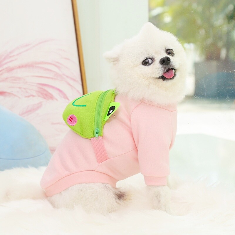 Качулки за кучета за домашни любимци с джобове Палто Пуловер за кучета с анимационни мотиви Сладко кученце Суичър Модни суичъри с качулки за котки Топли пуловери за домашни любимци Дрехи за кучета