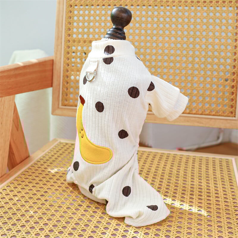 Haine calde de toamnă pentru animale de companie pentru câini de talie mică, petice banană, hanorac moale din bumbac pentru pisici, tricou pentru cățeluș, îmbrăcăminte unisex pentru pisici