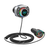 Auto Bluetoothiga ühilduv 5.0 FM saatja PD 30W QC3.0 kiirlaadija juhtmevaba vabakäe helivastuvõtja MP3 muusikapleier