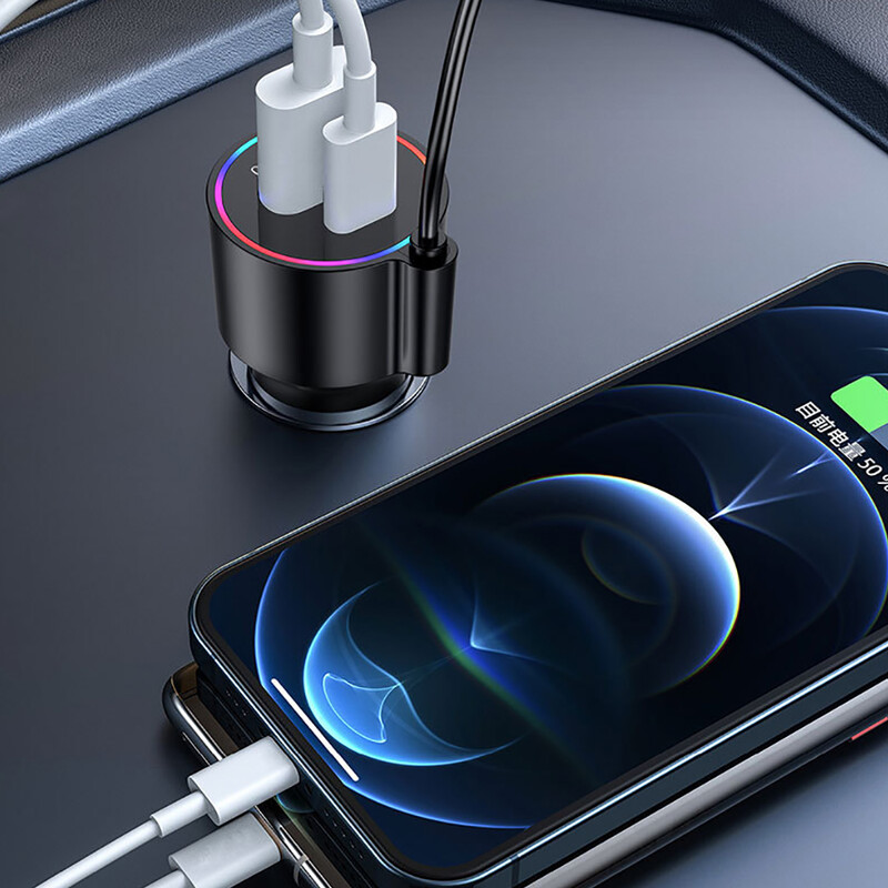 Auto Bluetoothiga ühilduv 5.0 FM saatja PD 30W QC3.0 kiirlaadija juhtmevaba vabakäe helivastuvõtja MP3 muusikapleier