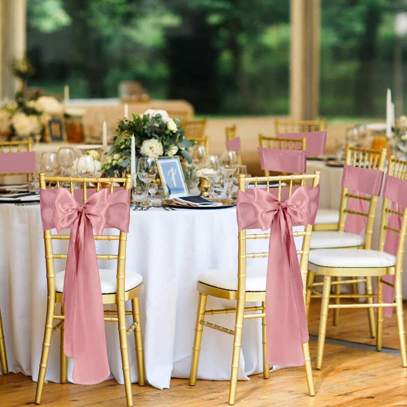 10 τμχ/παρτίδα Σατέν καρέκλα Φιόγκος Φύλλα Καρέκλα γάμου Κόμπος Κορδέλα Γραβάτες πεταλούδα Ξενοδοχείο Πάρτι Εκδήλωση Διακόσμηση εστιατορίου