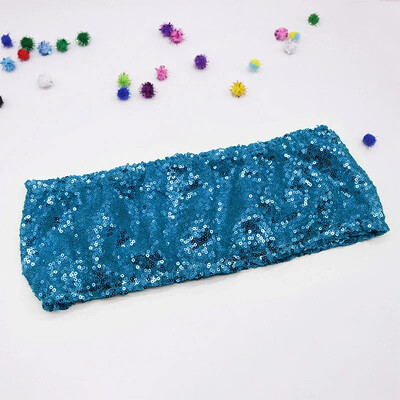 10 τμχ Φύλλα καρέκλας από ελαστικές παγιέτες Sparkly Gold Sash Band για γαμήλιο πάρτι για συμπόσιο Κάλυμμα καρέκλας εξωτερικού χώρου Διακοσμήσεις φύλλου