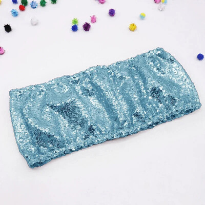 10 τμχ Φύλλα καρέκλας από ελαστικές παγιέτες Sparkly Gold Sash Band για γαμήλιο πάρτι για συμπόσιο Κάλυμμα καρέκλας εξωτερικού χώρου Διακοσμήσεις φύλλου