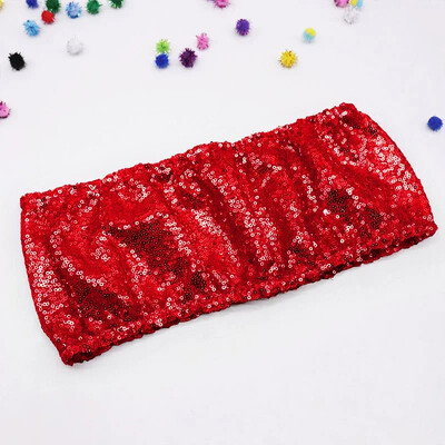 10 τμχ Φύλλα καρέκλας από ελαστικές παγιέτες Sparkly Gold Sash Band για γαμήλιο πάρτι για συμπόσιο Κάλυμμα καρέκλας εξωτερικού χώρου Διακοσμήσεις φύλλου