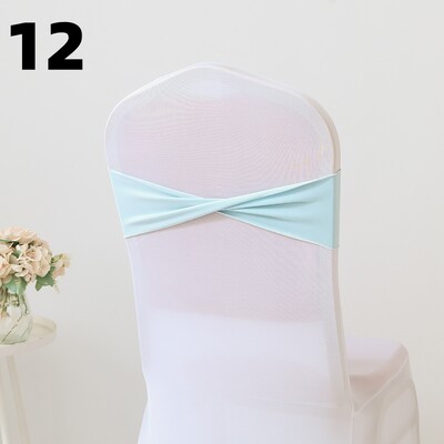 10PCS Spandex rastezljivi pojasovi za stolice Mašne Trake za stolice Elastične navlake za stolice Vezice Dekoracija za svadbenu svečanost Rođendanska zabava