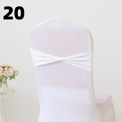 10PCS Spandex rastezljivi pojasovi za stolice Mašne Trake za stolice Elastične navlake za stolice Vezice Dekoracija za svadbenu svečanost Rođendanska zabava