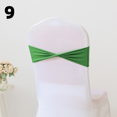 10PCS Spandex rastezljivi pojasovi za stolice Mašne Trake za stolice Elastične navlake za stolice Vezice Dekoracija za svadbenu svečanost Rođendanska zabava