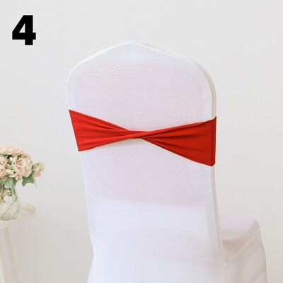 10PCS Spandex rastezljivi pojasovi za stolice Mašne Trake za stolice Elastične navlake za stolice Vezice Dekoracija za svadbenu svečanost Rođendanska zabava