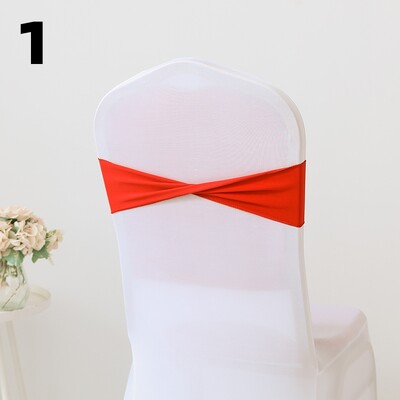 10PCS Spandex rastezljivi pojasovi za stolice Mašne Trake za stolice Elastične navlake za stolice Vezice Dekoracija za svadbenu svečanost Rođendanska zabava