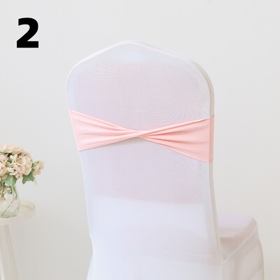 10PCS Spandex rastezljivi pojasovi za stolice Mašne Trake za stolice Elastične navlake za stolice Vezice Dekoracija za svadbenu svečanost Rođendanska zabava