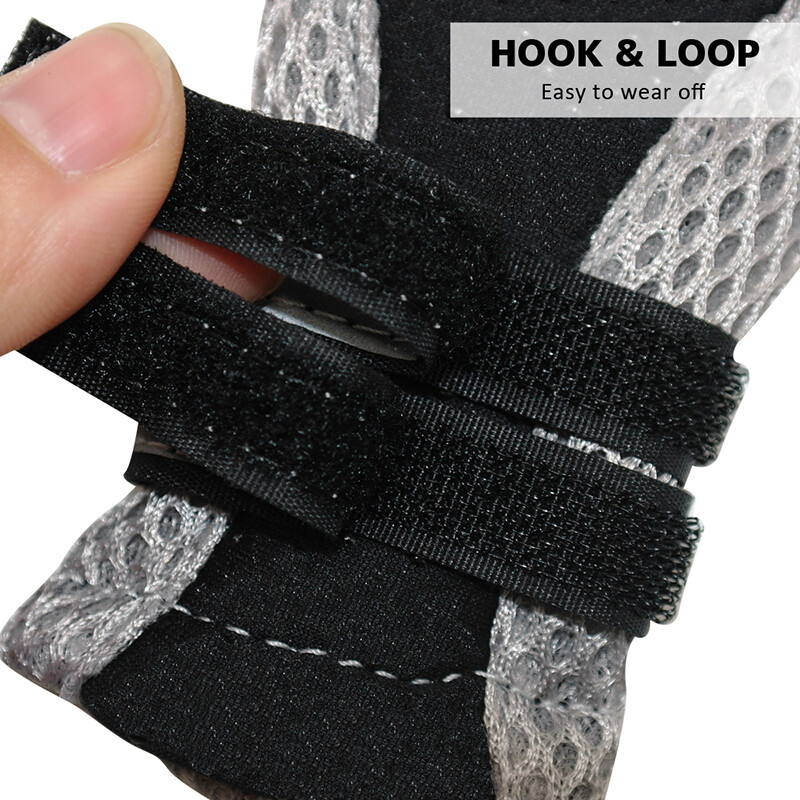 Pantofi respirabili pentru câini de companie, impermeabili, plimbări în aer liber, cu fundul moale, pantofi pentru animale de companie, cizme reflectorizante sigure pentru noapte pentru câini de talie mică, mijlocie