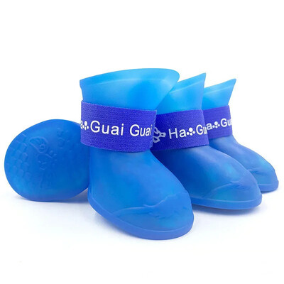 4 tk Lemmiklooma veekindel vihmakindel libisemisvastane kummisaabas väikestele ja keskmistele suurtele koertele kassidele välisjalatsid koerte poolsaapad lemmikloomatarvikud