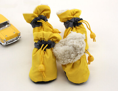 4 buc. pantofi pentru câini, în aer liber, anti-alunecare, cizme de ploaie, impermeabile, șosete pentru cățeluși, căldură, moale, respirabile, accesorii pentru animale de companie