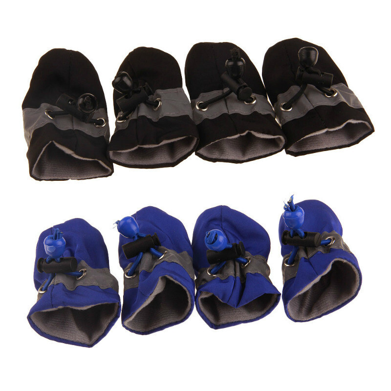 4 buc. pantofi pentru câini, în aer liber, anti-alunecare, cizme de ploaie, impermeabile, șosete pentru cățeluși, căldură, moale, respirabile, accesorii pentru animale de companie