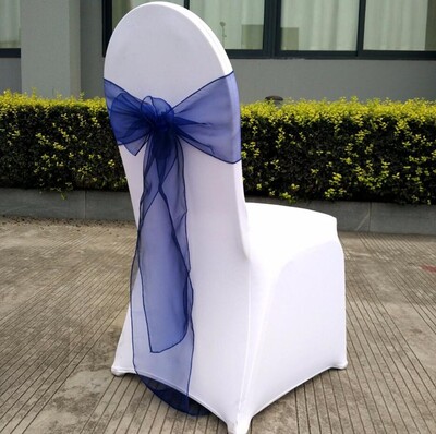 Organza Chair Sash με κρύσταλλο, λαμπερό παπιγιόν, διακόσμηση γάμου, πάρτι γενεθλίων, έκθεση ξενοδοχείου