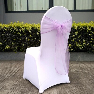 Organza Chair Sash με κρύσταλλο, λαμπερό παπιγιόν, διακόσμηση γάμου, πάρτι γενεθλίων, έκθεση ξενοδοχείου