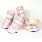 Vodootporne cipele za pse od 4 komada za male pse, zimske tople cipele za štene protiv klizanja, cipele za kućne ljubimce, čizme za snijeg, cipele za čivavu, yorkija