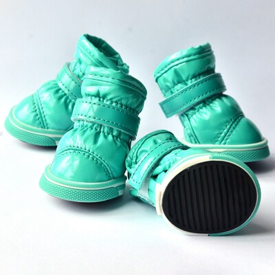 Vodootporne cipele za pse od 4 komada za male pse, zimske tople cipele za štene protiv klizanja, cipele za kućne ljubimce, čizme za snijeg, cipele za čivavu, yorkija