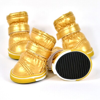 Vodootporne cipele za pse od 4 komada za male pse, zimske tople cipele za štene protiv klizanja, cipele za kućne ljubimce, čizme za snijeg, cipele za čivavu, yorkija