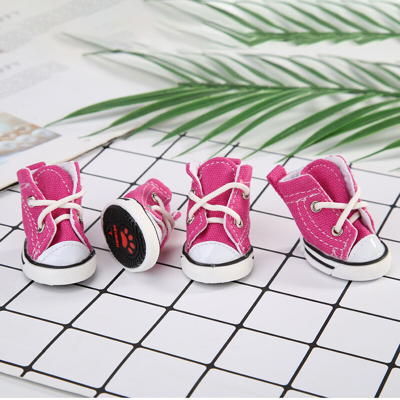 Lemmiklooma koerajalatsid libisemisvastased veekindlad sportlikud teksakangast tossud libisemiskindlad jalatsid koera väikesed lemmikloomasaapad