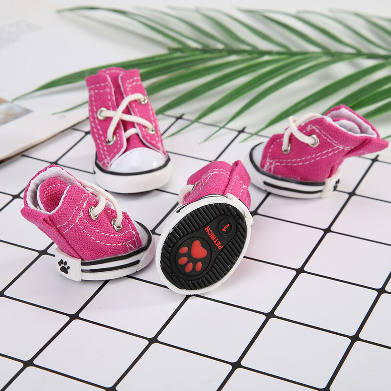 Lemmiklooma koerajalatsid libisemisvastased veekindlad sportlikud teksakangast tossud libisemiskindlad jalatsid koera väikesed lemmikloomasaapad