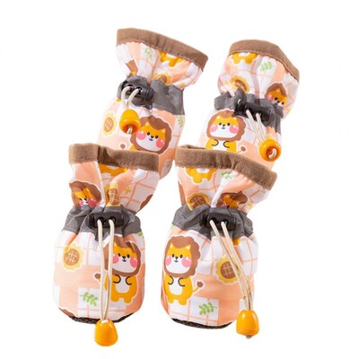 Koerakingad veojõu jaoks Libisemiskindlad koerasaapad Lemmikloomakingad Libisemisvastane tuulekindel disain Pehme vooder, armas väikesele Bichonile