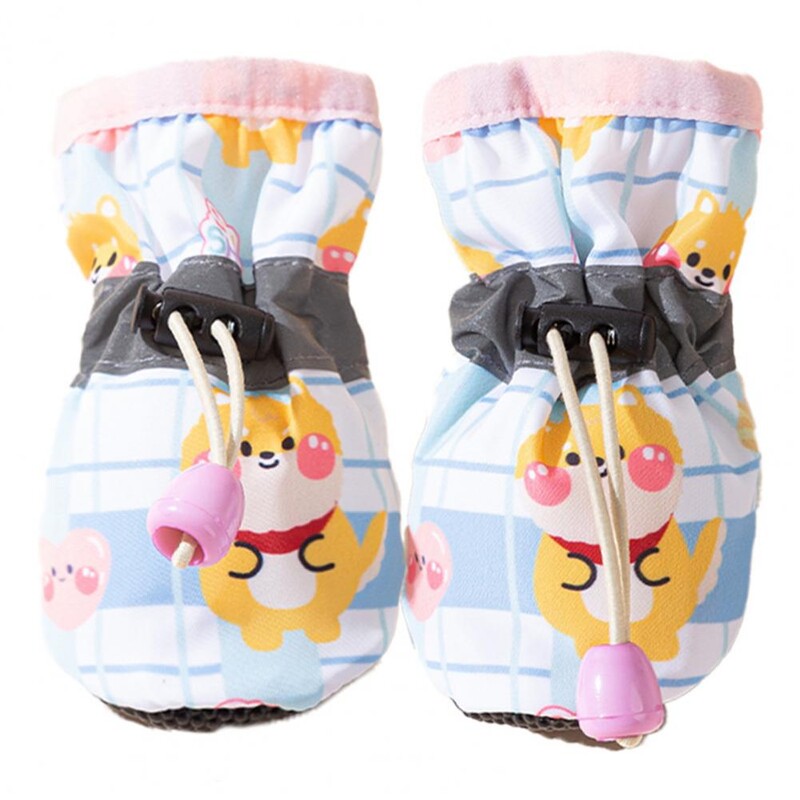 Koerakingad veojõu jaoks Libisemiskindlad koerasaapad Lemmikloomakingad Libisemisvastane tuulekindel disain Pehme vooder, armas väikesele Bichonile