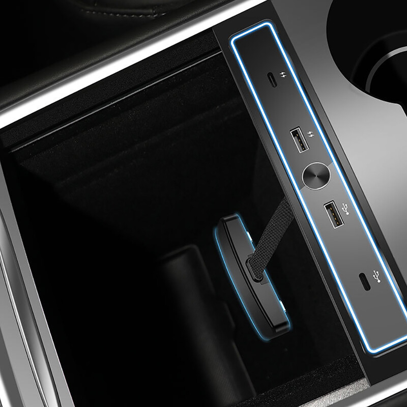 Kiirlaadija Tesla mudelile 3 Y 2021 2022 27 W kiirlaadija USB šundi jaoturi dokkimisjaam auto adapteri toitejaoturi pikendus