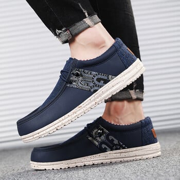 Καλοκαίρι 2024 Ανδρικά παπούτσια καμβά Espadrilles Breathable Casual Ανδρικά Loafers Άνετα Υπέρελαφρα παπούτσια Lazy Boat Big Size 48