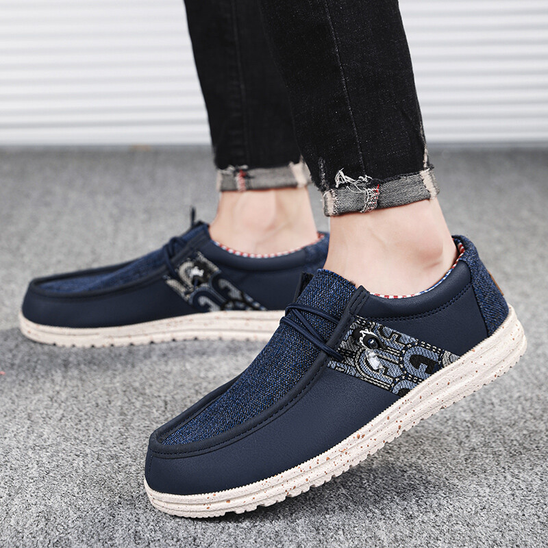 Ljetne muške platnene cipele za 2024. Espadrile Prozračne ležerne cipele Muške natikače Udobne ultralake Lazy cipele za čamac Velika veličina 48