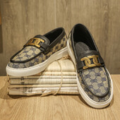 2024 Νέα επαγγελματικά casual παπούτσια για άντρες Loafers μόδας χαμηλού επιπέδου Slip On Flat Boat Shoe Ανδρικά πολυτελή δερμάτινα παπούτσια