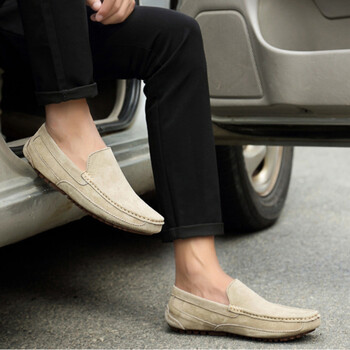 Suede Leather Ανδρικά Loafers Luxury 2024 Casual Παπούτσια για άντρες Χειροποίητα ανδρικά παπούτσια οδήγησης Slipon Ανδρικά παπούτσια μοκασίνια Zapatos