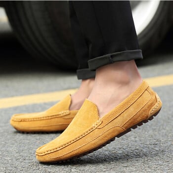 Suede Leather Ανδρικά Loafers Luxury 2024 Casual Παπούτσια για άντρες Χειροποίητα ανδρικά παπούτσια οδήγησης Slipon Ανδρικά παπούτσια μοκασίνια Zapatos